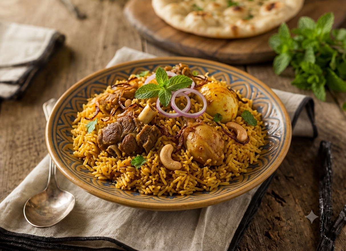Chicken/Mutton Aalni Rice